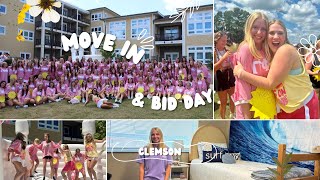 freshman year move in & BID DAY | Clemson University