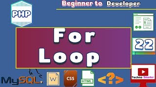 For loop | Types of Loops | PHP tutorials for beginners - 22 | HINDI