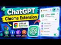 ChatGPT Official Chrome Extension Tutorial | How to Use ChatGPT Free Extension on Chrome