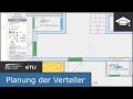 Planung der Verteiler im ETU Planer und der TGA6 mit HottCAD