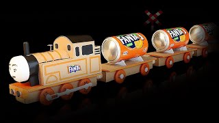How To Make Soda Fanta Brio Thomas Train At Home With Rails recycling Soda Cans and