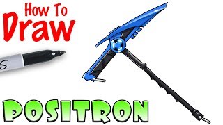 how to draw positron pickaxe fortnite - how to draw fortnite marshmello pickaxe