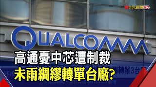 中芯恐面臨制裁! 高通有備無患傳轉單台積電等3台廠?｜非凡財經新聞｜20200923