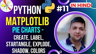 MatPlotLib Pie Charts - All Functions || Python MatPlotLib Tutorial in Hindi #11