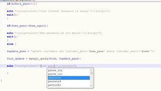 E Commerce Website in PHP & MySQL Part 44 Customer Account Updating Password