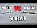 Can You Use Regular Screws in Pocket Holes? #shorts