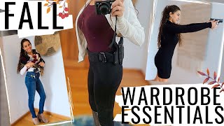 FALL CONCEALED CARRY WARDROBE ESSENTIALS & GIVEAWAY | My wardrobe staples and how to draw from each!