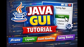 Java GUI Tutorial for Beginners | Swing, JFrame, Layouts & Event Handling