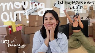 I'M MOVING OUT!! *my first moving vlog omg