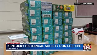 Kentucky Historical Society donate gloves, masks to Frankfort hospital