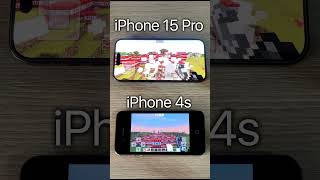 iPhone 15 Pro VS iPhone 4s | MINECRAFT #shorts
