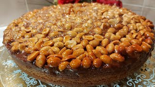 cream caramel cake كيكة السنيكرز نفس الطعم الرهيب بصوص كراميل اقتصادي ومكونات بسيطة