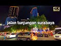 Trotoar Dikuasai Parkir Liar⁉️ | Keliling Jalan Tunjungan Surabaya di Malam Hari 【4K】