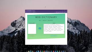 Dictionary WebApp using web scrapping in Python (No external Dictionary API used)