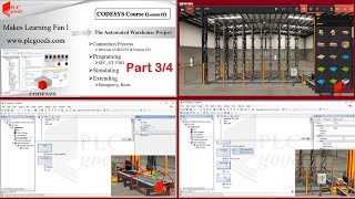 CODESYS Sequential Function Chart (SFC) PLC programming | Automated Warehouse system