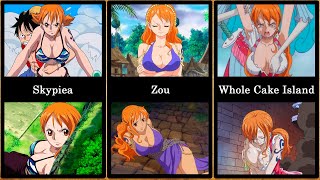 Evolution of Nami in Each Arcs of One Piece