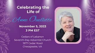 Celebration of Life: Anne Ouellette