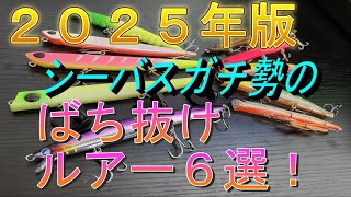 ２０２５年最新版！最強バチ抜けルアー６選！