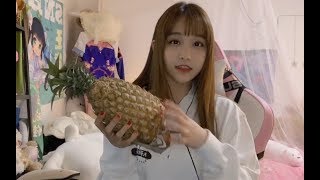 【SNH48 王晓佳】【天草vlog】震惊！少女偶像在宿舍手撕凤梨 | 是真实存在的操作吗 | 语言系统崩坏现场