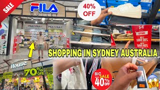 Shopping in Sydney Australia 🇦🇺 SALE 70% OFF 😱OUTLET SHOPPING 🛍️