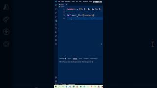 Sorting a list in Python #shorts