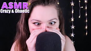 ASMR Crazy Chaotic Mouth Sounds \u0026 Hand Movements [Fast and Aggressive *Crackhead* Energy]