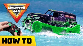 How to do crazy Monster Jam stunts with Grave Digger Trax!