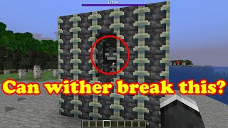 Minecraft wither vs reinforced deepslate