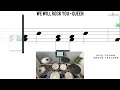 How to Play 🥁   We Will Rock You   Queen