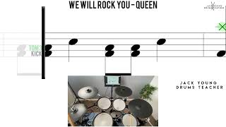 How to Play 🥁   We Will Rock You   Queen
