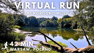 Virtual Running Video For Treadmill With Music in Skaryszew Park in #Warsaw #Poland #virtualrun