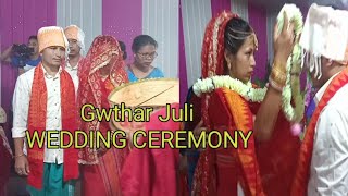 Gwthar Juli🤴👰Bodo WEDS Ceremony❤️🥰Swmaoshar Bahma+Anjali Goyary💖🌹