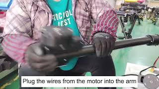 Install the motor - Repair: how to install new motors of Joyance spraying drones