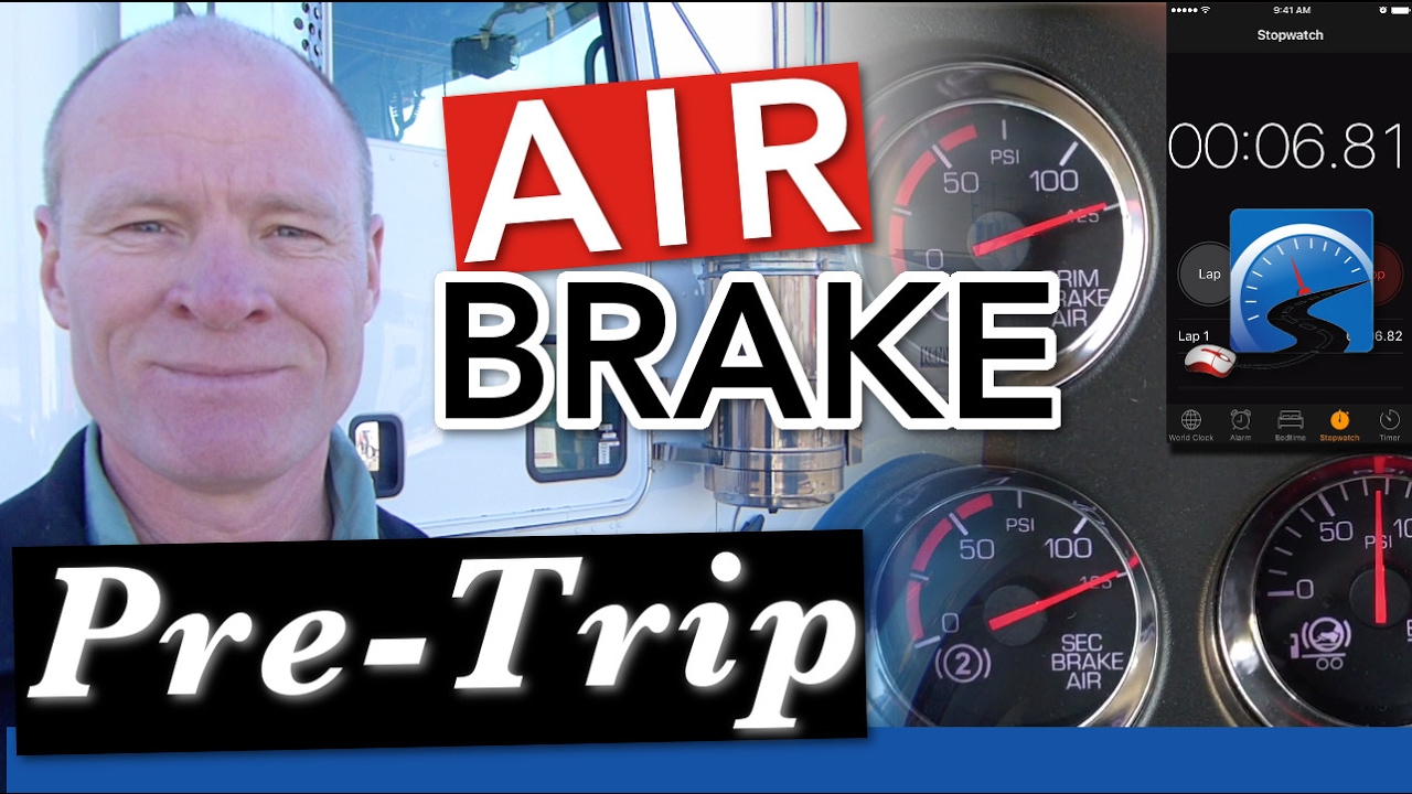 How To Do The CDL Air Brake Pre-Trip Inspection | Air Brake Smart - YouTube