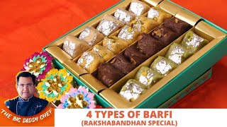 4 Types of Barfi Recipe festive special | how to make Khoya Barfi at home| बर्फी घर पर कैसे बनाते है