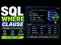 SQL WHERE Clause Explained | Filter Data Like a Pro | SQL Tutorial for Beginners