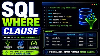 SQL WHERE Clause Explained | Filter Data Like a Pro | SQL Tutorial for Beginners