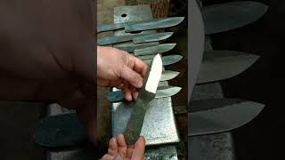 Hand Forged Knives On The Anvil |  #shorts | #Blacksmith | # Knife Making