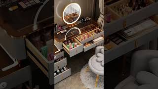 Dressing table decor designs ideas #toptrendingdesign #shortsvideo #dressingtabledesign2025