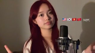 인어공주ost 4개국어로 부르기 | Part of Your World | 🇺🇸🇰🇷🇻🇳🇨🇳 4 languages cover