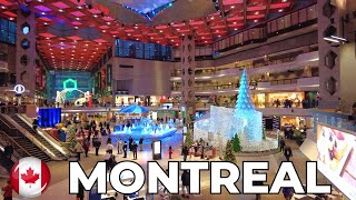 [4K] 🇨🇦 Christmas Vibes in Downtown Montreal | Winter Walking Tour ☃️🎄