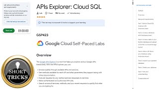 APIs Explorer: Cloud SQL | #GSP423 | #qwiklabsarcade2025 | #qwiklabs | #solution | #arcade