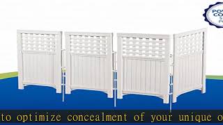 Suncast 4 Panel Reversible Outdoor Screen Enclosure, 44\