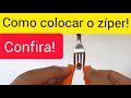 🆘 Como colocar zíper que saiu do trilho - Como consertar zíper