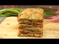 酥脆葱油饼食谱crispy scallion pancakes recipe 酥脆掉渣，层次分明，满满葱香，免烤食谱crispy crumbly clear layers no bake recipe