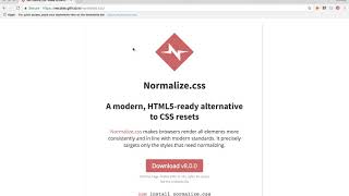 Adding CSS normalize