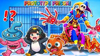Binky Drinky & Gugu Gaga Penguin Plays: ROBLOX Prototype Prison !!!