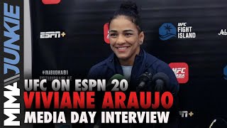 Viviane Araujo hopes to build name off Roxanne Modafferi | UFC on ESPN 20 media day