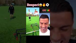 Cristiano Ronaldo Reacts ⚽🤣 #ronaldo #messi #neymar #respect #tiktok #shorts #football #soccer