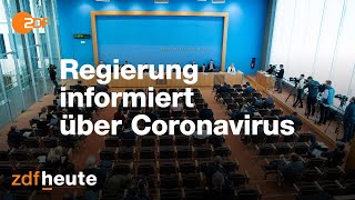 Die Bundespressekonferenz mit einem Corona-Update vom 16. März 2020